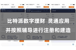 比特派数字理财 灵通应用并按照辅导进行注册和建造