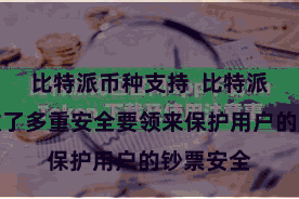 比特派币种支持  比特派钱包选拔了多重安全要领来保护用户的钞票安全