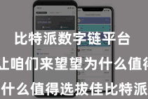 比特派数字链平台  底下就让咱们来望望为什么值得选拔佳比特派钱包