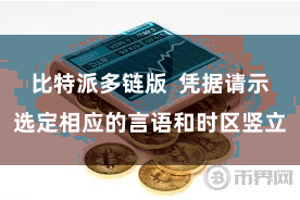 比特派多链版  凭据请示选定相应的言语和时区竖立