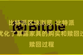 比特派区块浏览  比特派还优化了暴露家具的购买和赎回过程