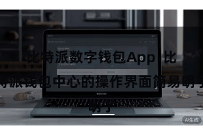 比特派数字钱包App  比特派钱包中心的操作界面简易明了